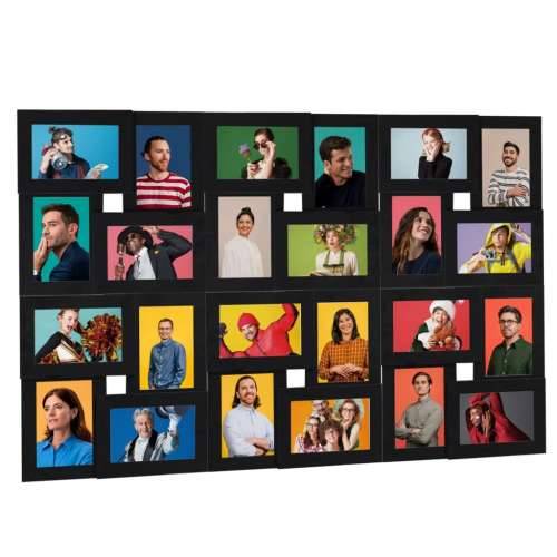Okvir za 24 fotografije (10 x 15 cm) crni MDF - Crna 24 x (10 x 15 cm) 1 Cijena