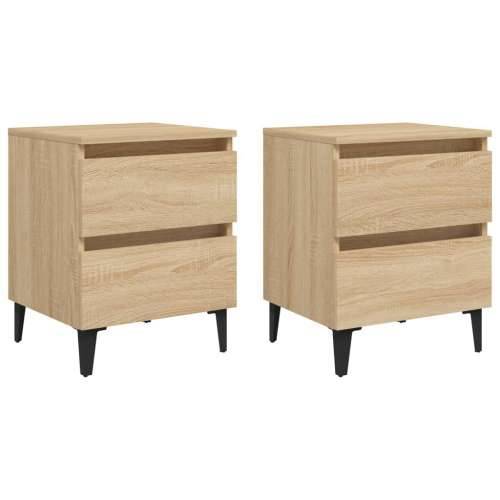 Noćni ormarići 2 kom boja hrasta 40x35x50 cm konstruirano drvo - sonoma hrast 2 Cijena
