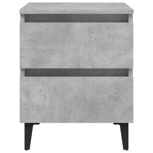 Noćni ormarići 2 kom boja betona 40x35x50 cm konstruirano drvo - Beton siva 2 Cijena