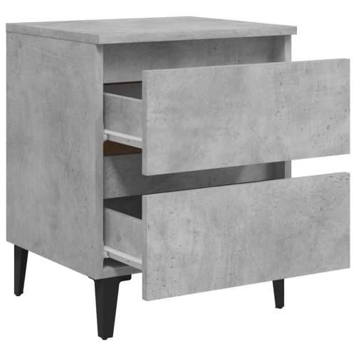 Noćni ormarići 2 kom boja betona 40x35x50 cm konstruirano drvo - Beton siva 2 Cijena