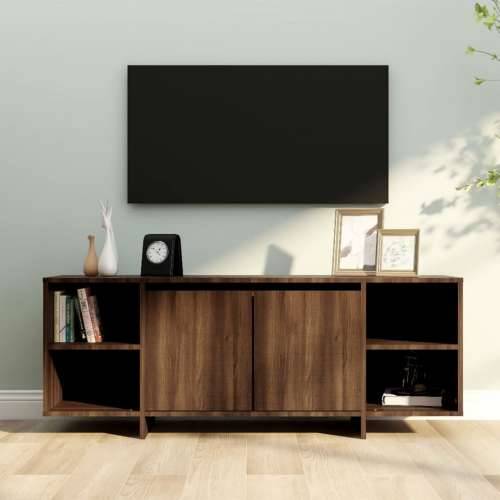 TV ormarić boja smeđeg hrasta 130 x 35 x 50 cm od iverice - Smeđi hrast 1 Cijena