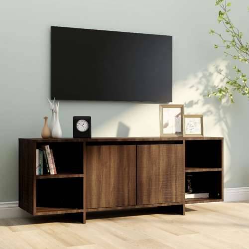TV ormarić boja smeđeg hrasta 130 x 35 x 50 cm od iverice - Smeđi hrast 1 Cijena