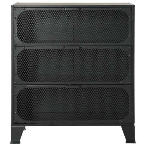 Ormarić za pohranu sivi 72 x 36 x 82 cm od metala i MDF-a - Siva 1 Cijena