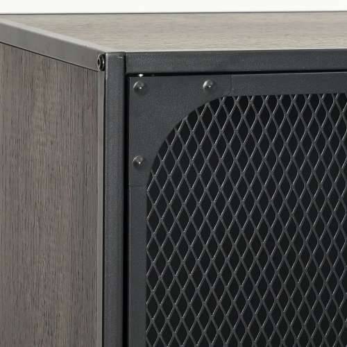Ormarić za pohranu sivi 72 x 36 x 82 cm od metala i MDF-a - Siva 1 Cijena