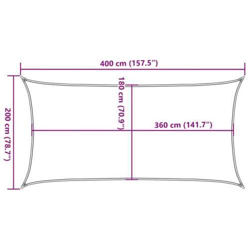 Jedro za zaštitu od sunca 160 g/m² narančasto 2 x 4 m HDPE - Narančasta 2 x 4 m 1 Cijena