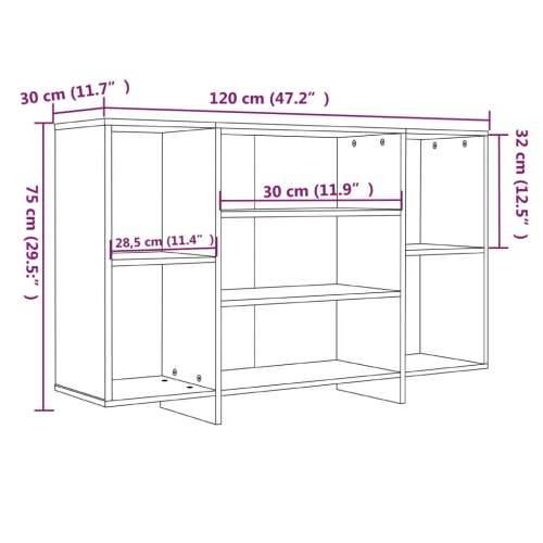 Komoda boja hrasta sonome 120 x 30 x 75 cm konstruirano drvo sonoma hrast 1 Cijena