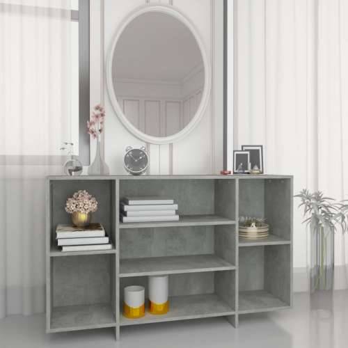 Komoda siva boja betona 120 x 30 x 75 cm od konstruiranog drva - Beton siva 1 Cijena