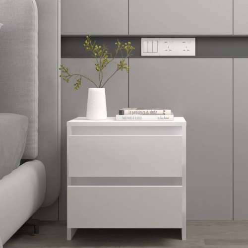 Noćni ormarić bijeli 45 x 34,5 x 44,5 cm konstruirano drvo - Bijela 1 Cijena