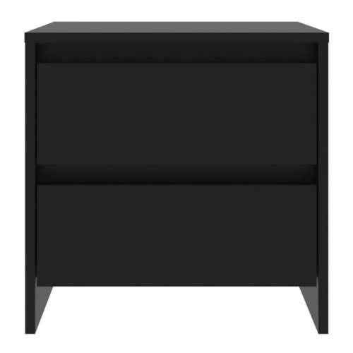 Noćni ormarić crni 45 x 34,5 x 44,5 cm konstruirano drvo - Crna 1 Cijena