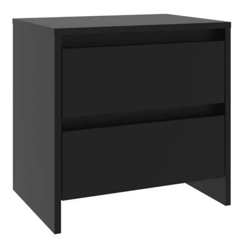 Noćni ormarići 2 kom crni 45x34,5x44,5 cm drveni - Crna 2 Cijena