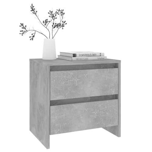 Noćni ormarići 2 kom siva boja betona 45x34,5x44,5 cm drveni - Beton siva 2 Cijena