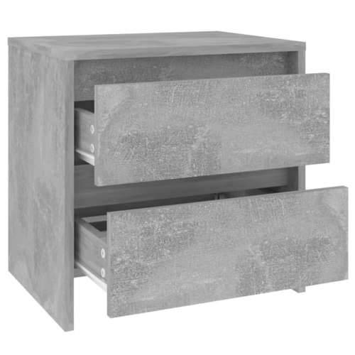 Noćni ormarići 2 kom siva boja betona 45x34,5x44,5 cm drveni - Beton siva 2 Cijena