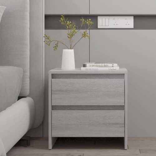 Noćni ormarić boja hrasta 45 x 34,5 x 44,5 cm konstruirano drvo Sivi hrast sonoma 1 Cijena