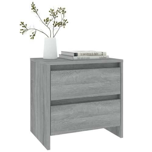 Noćni ormarić boja hrasta 45 x 34,5 x 44,5 cm konstruirano drvo Sivi hrast sonoma 1 Cijena
