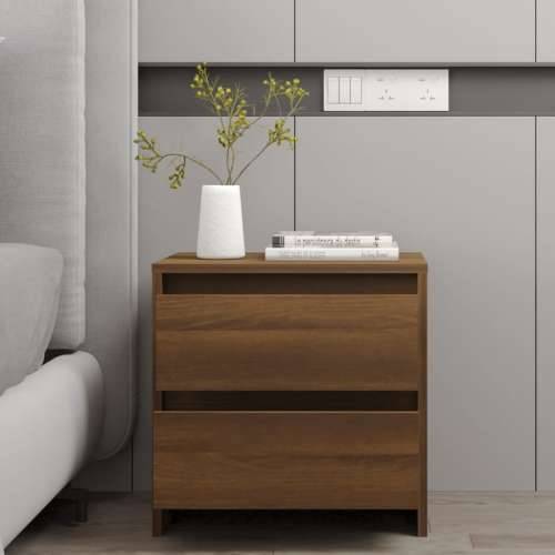Noćni ormarić boja hrasta 45 x 34,5 x 44,5 cm konstruirano drvo - Smeđi hrast 1 Cijena