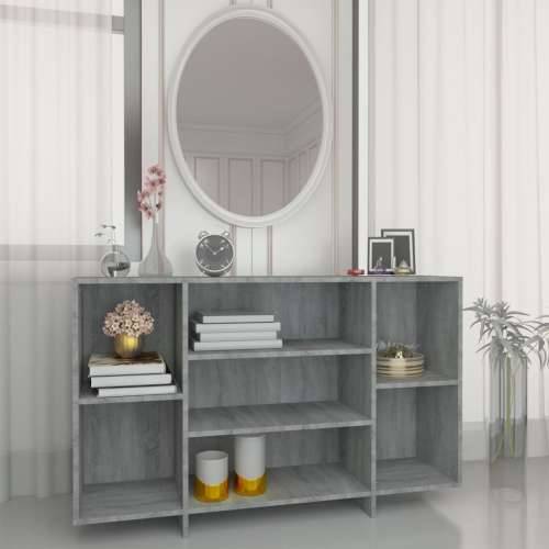Komoda siva boja hrasta 120 x 30 x 75 cm od konstruiranog drva - Sivi hrast sonoma 1 Cijena