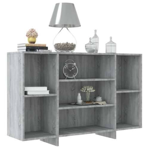 Komoda siva boja hrasta 120 x 30 x 75 cm od konstruiranog drva - Sivi hrast sonoma 1 Cijena