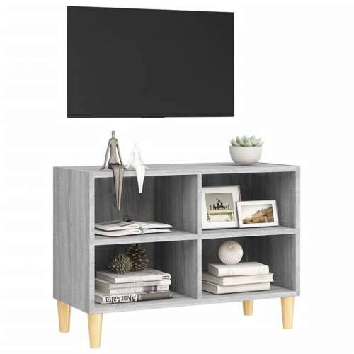 TV ormarić s nogama od drva boja hrasta sonome 69,5x30x50 cm Sivi hrast sonoma 1 69.5 cm Cijena