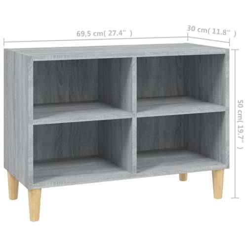 TV ormarić s nogama od drva boja hrasta sonome 69,5x30x50 cm Sivi hrast sonoma 1 69.5 cm Cijena