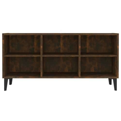TV ormarić s metalnim nogama dimljena boja hrasta 103,5x30x50cm - Dimljeni hrast 1 103.5 cm Cijena