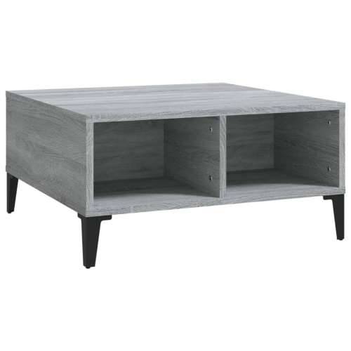 Stolić za kavu siva boja hrasta 60x60x30 cm konstruirano drvo - Sivi hrast sonoma 1 Cijena