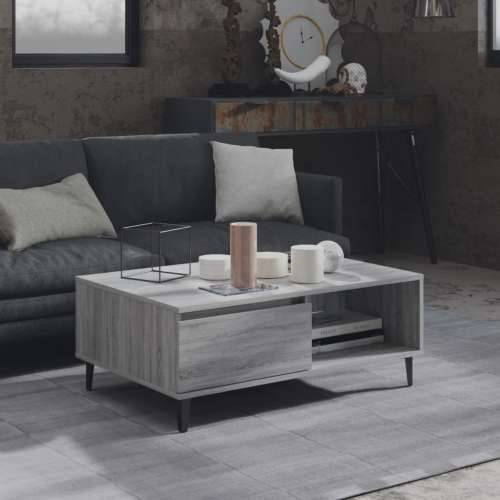 Stolić za kavu siva boja hrasta 90x60x35 cm konstruirano drvo - Sivi hrast sonoma 1 Cijena