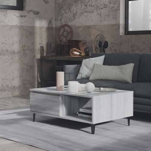 Stolić za kavu siva boja hrasta 90x60x35 cm konstruirano drvo - Sivi hrast sonoma 1 Cijena