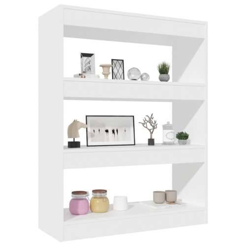 Ormarić za knjige / Paravan - Sobna pregrada bijeli 80x30x103 cm drvo - Bijela 1 Cijena