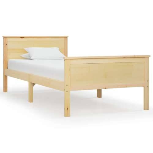 Okvir za krevet od masivne borovine 90 x 200 cm Smeđa 90 x 200 cm Cijena