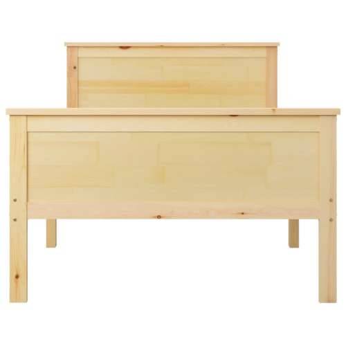 Okvir za krevet od masivne borovine 90 x 200 cm Smeđa 90 x 200 cm Cijena