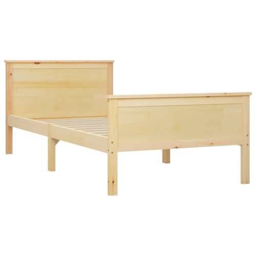 Okvir za krevet od masivne borovine 100 x 200 cm Smeđa 100 x 200 cm Cijena