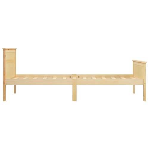 Okvir za krevet od masivne borovine 100 x 200 cm Smeđa 100 x 200 cm Cijena