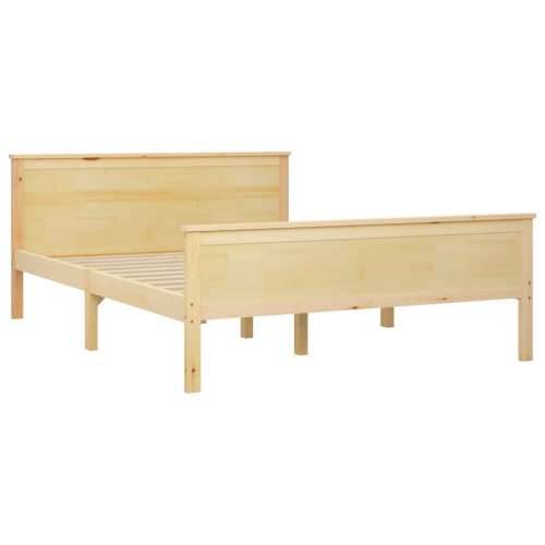 Okvir za krevet od masivne borovine 120 x 200 cm - Smeđa 120 x 200 cm Cijena
