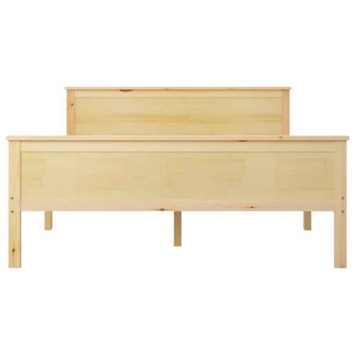 Okvir za krevet od masivne borovine 120 x 200 cm - Smeđa 120 x 200 cm Cijena