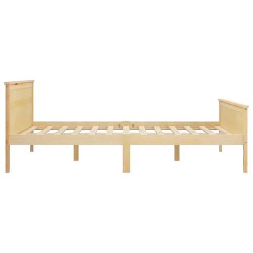 Okvir za krevet od masivne borovine 120 x 200 cm - Smeđa 120 x 200 cm Cijena