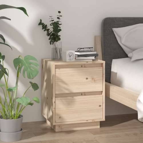 Noćni ormarići 2 kom 40 x 35 x 50 cm od masivne borovine - Prirodna 2 Cijena