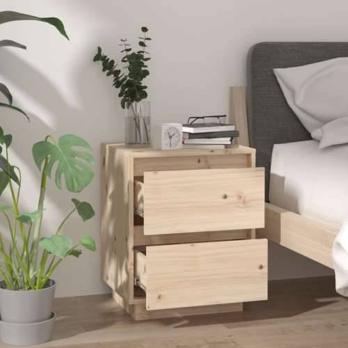 Noćni ormarići 2 kom 40 x 35 x 50 cm od masivne borovine - Prirodna 2 Cijena