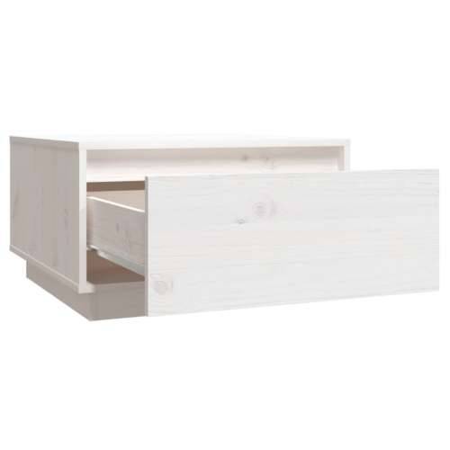 Stolić za kavu bijeli 55 x 56 x 32 cm od masivne borovine - Bijela 1 Cijena