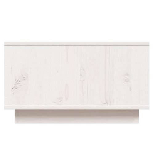 Stolić za kavu bijeli 55 x 56 x 32 cm od masivne borovine - Bijela 1 Cijena