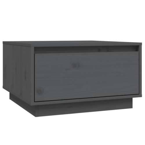 Stolić za kavu sivi 55 x 56 x 32 cm od masivne borovine - Siva 1 Cijena