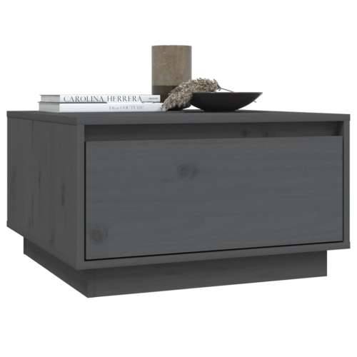 Stolić za kavu sivi 55 x 56 x 32 cm od masivne borovine - Siva 1 Cijena