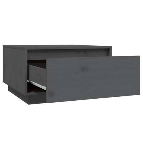 Stolić za kavu sivi 55 x 56 x 32 cm od masivne borovine - Siva 1 Cijena