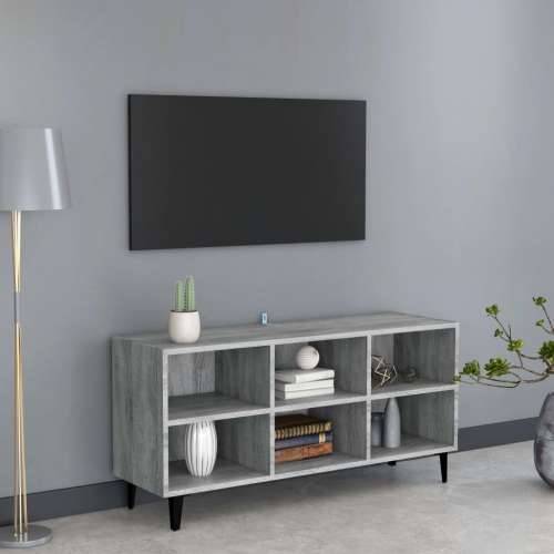 TV ormarić s metalnim nogama boja hrasta sonome 103,5x30x50 cm - Sivi hrast sonoma 1 103.5 cm Cijena