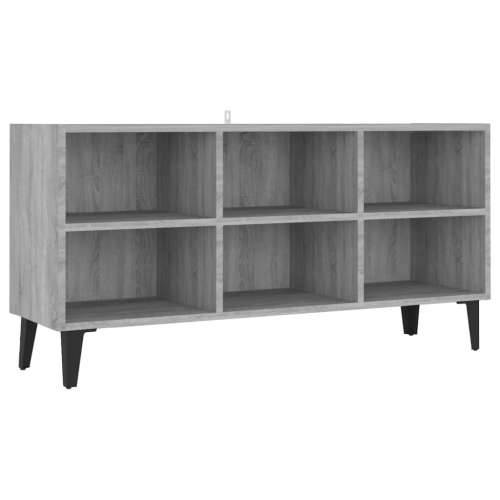 TV ormarić s metalnim nogama boja hrasta sonome 103,5x30x50 cm - Sivi hrast sonoma 1 103.5 cm Cijena