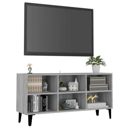 TV ormarić s metalnim nogama boja hrasta sonome 103,5x30x50 cm - Sivi hrast sonoma 1 103.5 cm Cijena