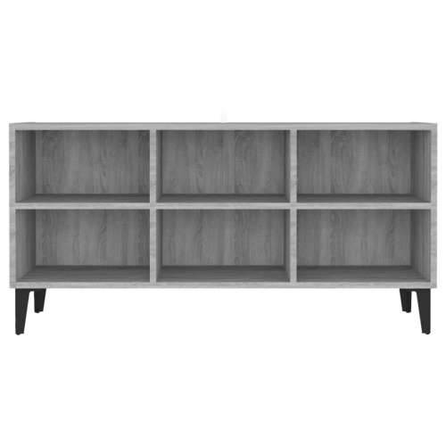 TV ormarić s metalnim nogama boja hrasta sonome 103,5x30x50 cm - Sivi hrast sonoma 1 103.5 cm Cijena