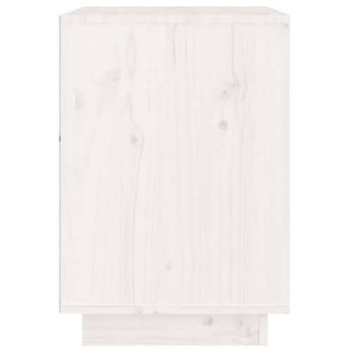 Noćni ormarići 2 kom bijeli 40 x 35 x 50 cm od masivne borovine - Bijela 2 Cijena