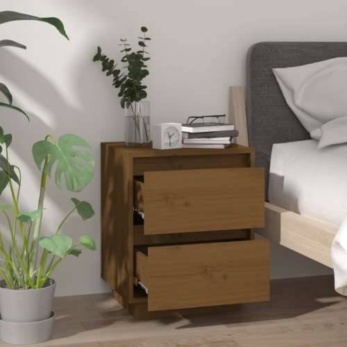 Noćni ormarići 2 kom boja meda 40x35x50 cm od masivne borovine - boja meda 2 Cijena