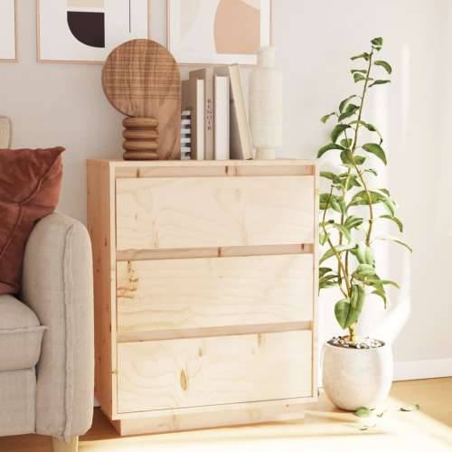 Komoda 60 x 34 x 75 cm od masivne borovine - Prirodna 1 Cijena