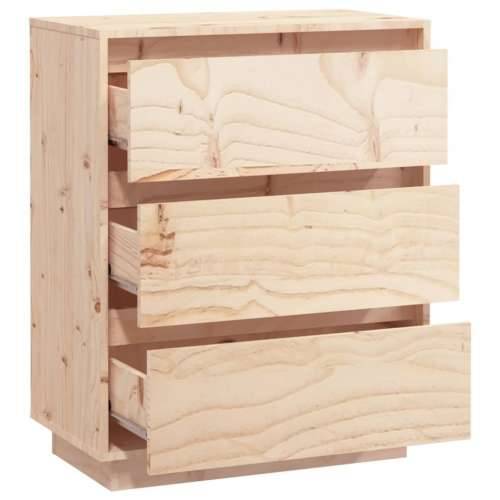 Komoda 60 x 34 x 75 cm od masivne borovine - Prirodna 1 Cijena